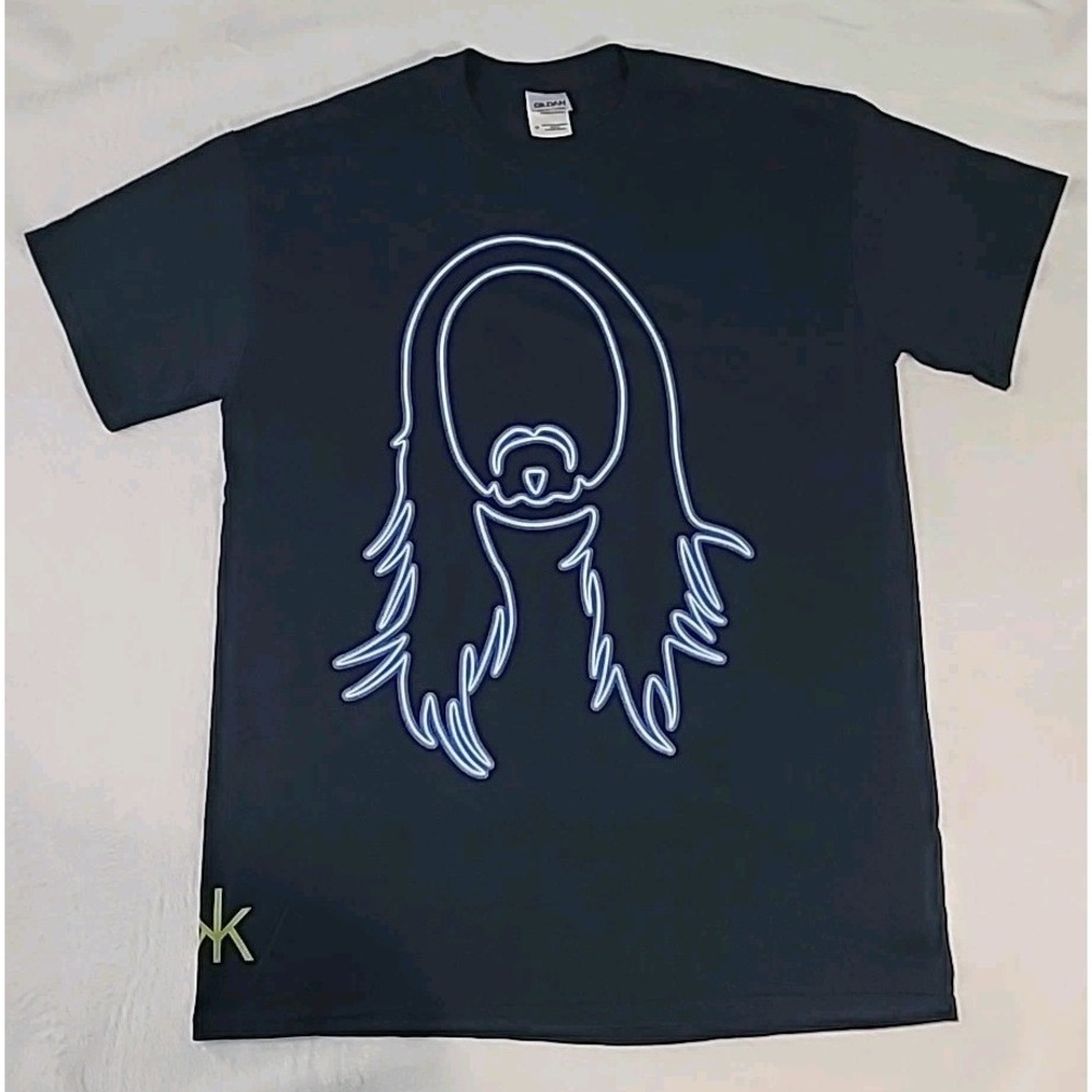 Medium-Y2k Neon Future By Steve Aoki T Shirt Hakkasan Las Vegas GraphicPrint EDM